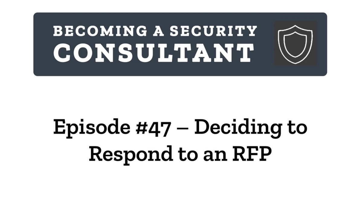 EP47 Deciding to Respond to an RFP